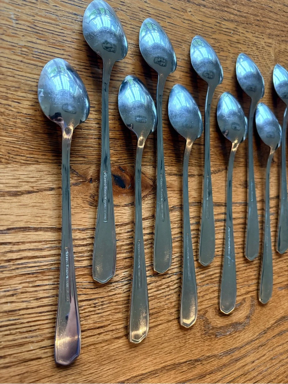 Reed & Barton Tarbor 11 iced tea spoons Stainless Steel- pre-loved